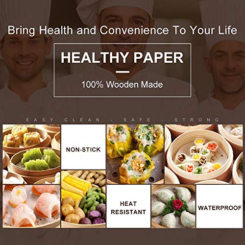 100pcs Non-stick Perforated Parchment Paper Air Fryer Liners R714