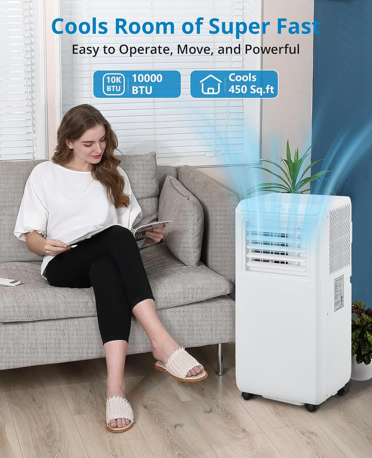 Portable Air Conditioner 10000 BTU with Remote Control G56350