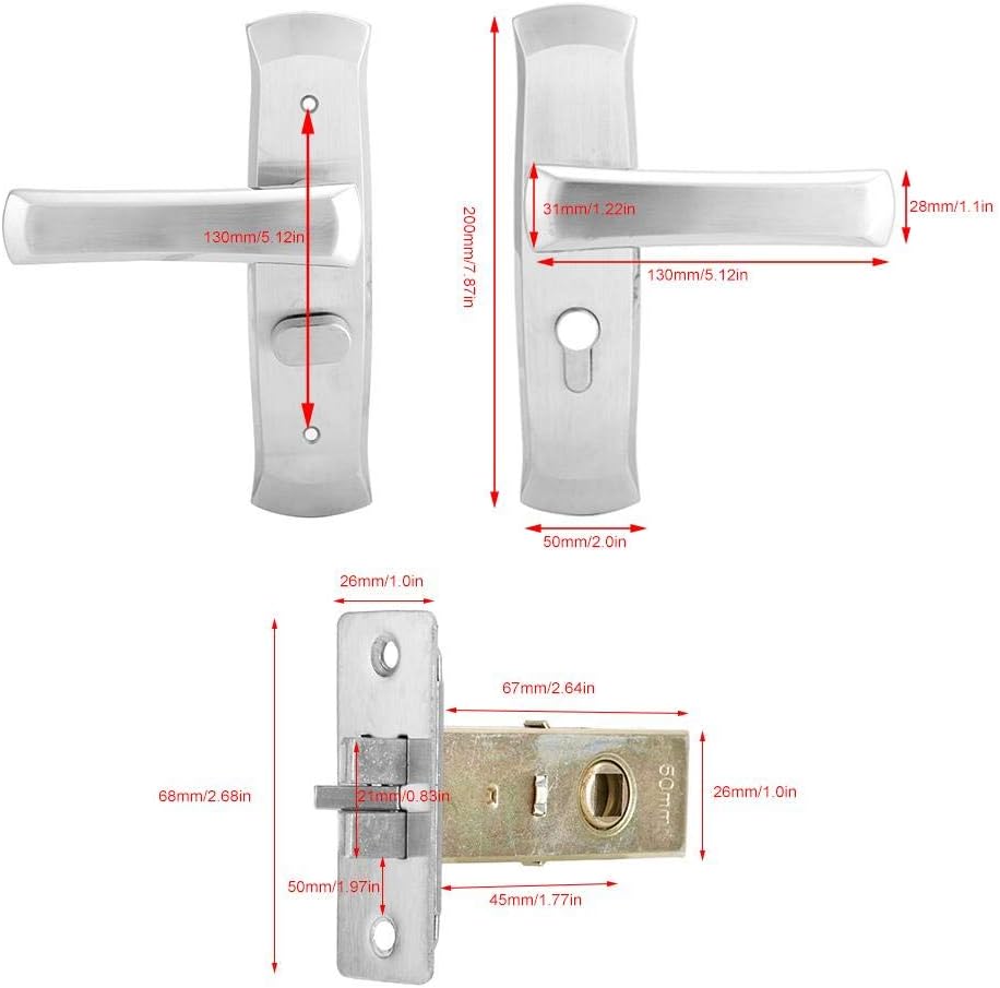 Stainless Steel Dual Tongue Mechanical Door Lock Z2932
