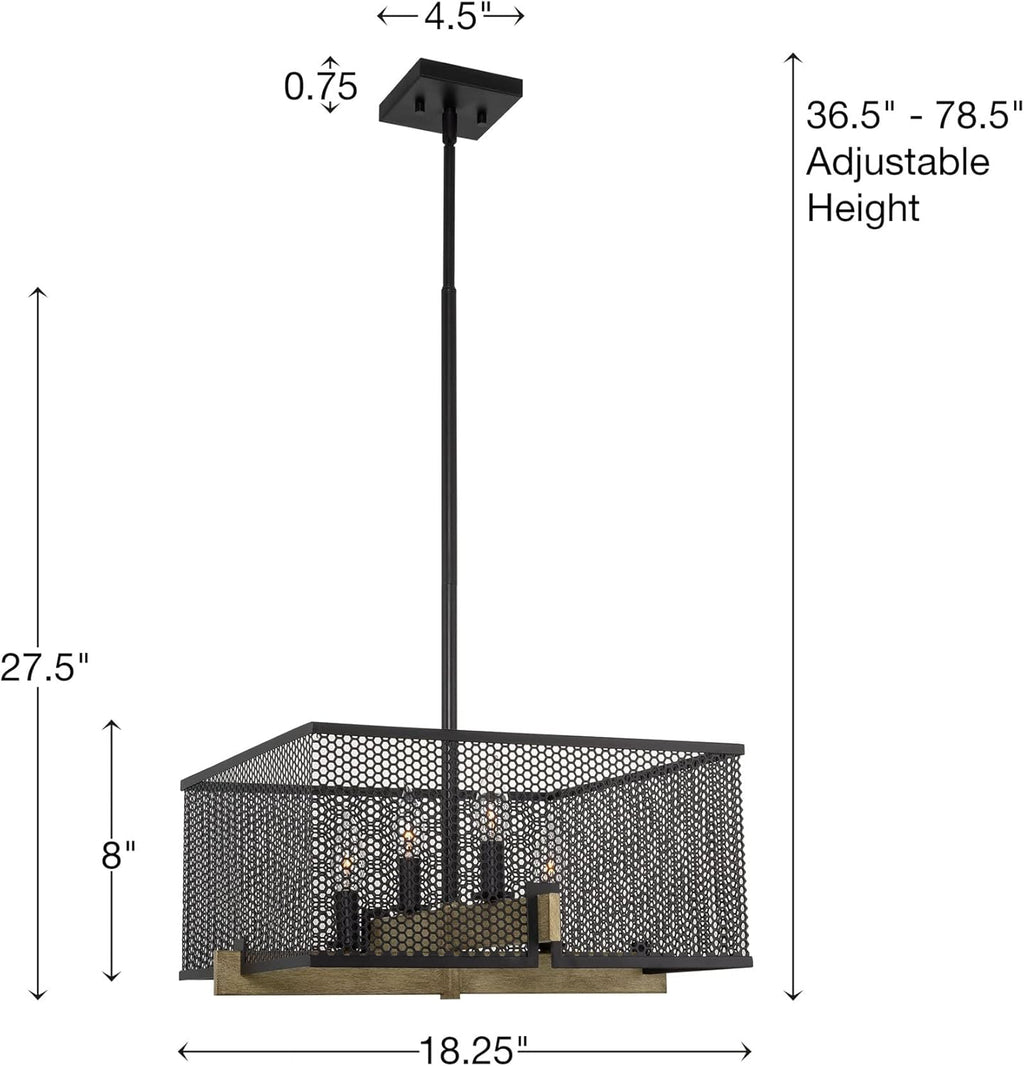 4-Light Pendant Light Chandelier C371