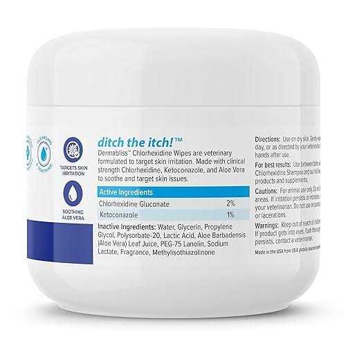 Medicated Anti-Bacterial & Anti-Fungal Dog & Cat Skin Wipes U567