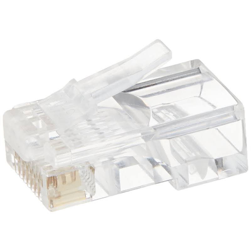 RJ45 (8P8C) 3 Prong Connectors, 500/Bag Q9425