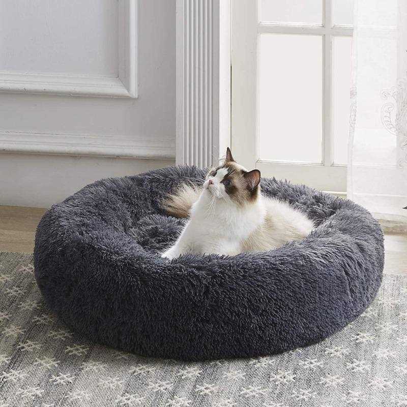 Grey Anti Anxiety Cat Bed C796