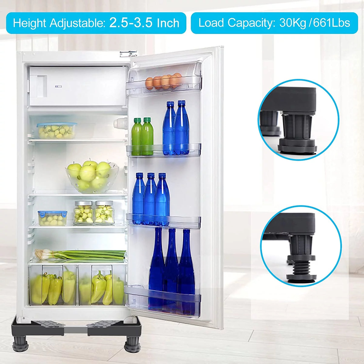 Mini Fridge Stand Washer Dryer Base Appliance Pedestal K3086