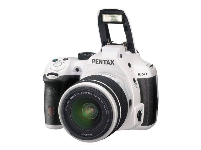 White 16.3 MP Digital SLR Camera with 18-55mm and 50-200mm Lenses G70542