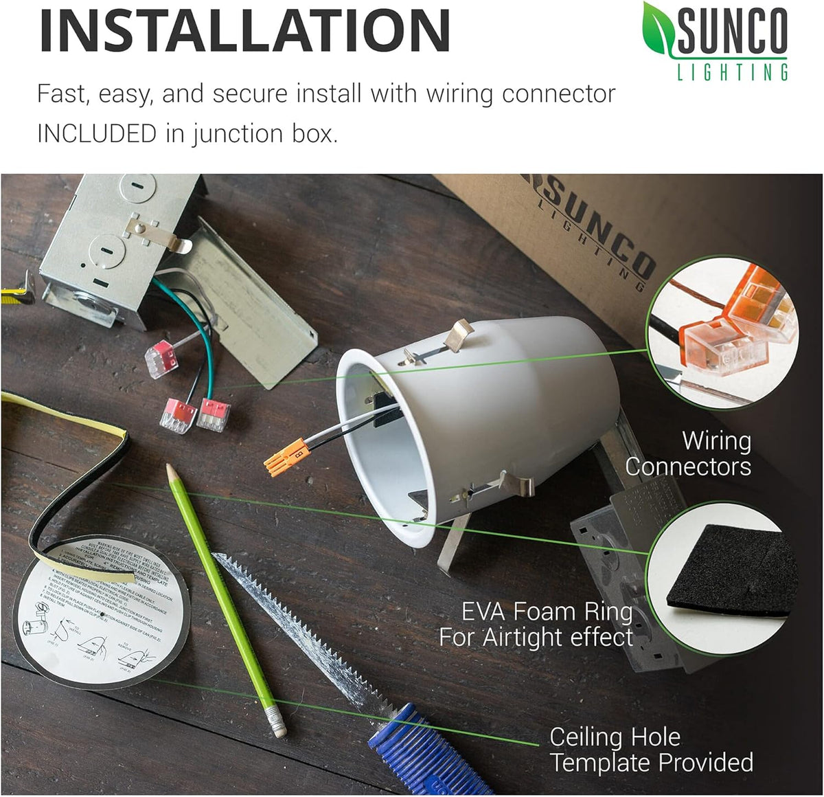 12 Pack 4 Inch Remodel Recessed Lighting Housing, Air Tight Steel Can, IC Rated E432702