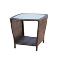 Brown Wicker Accent Table P9781