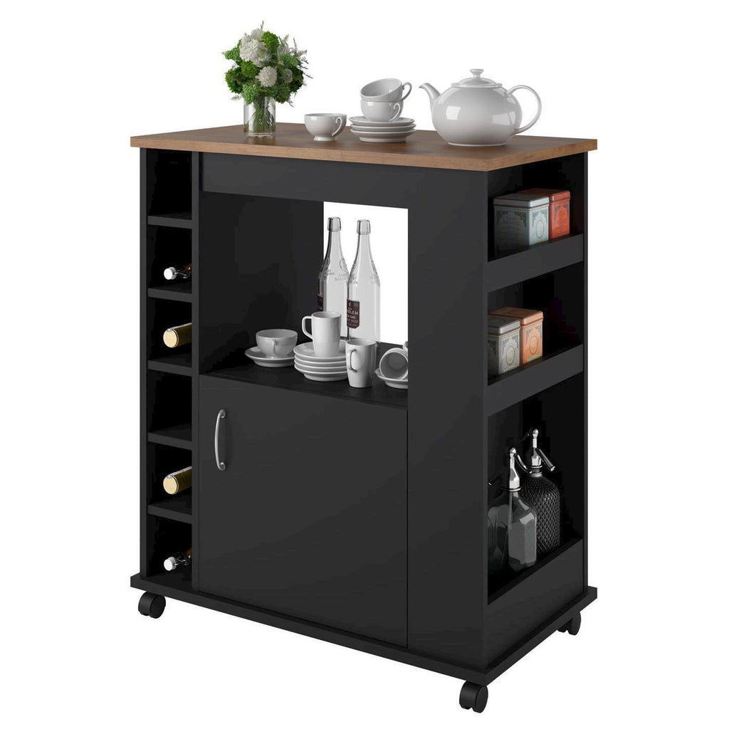 Black Kitchen Cart U850455
