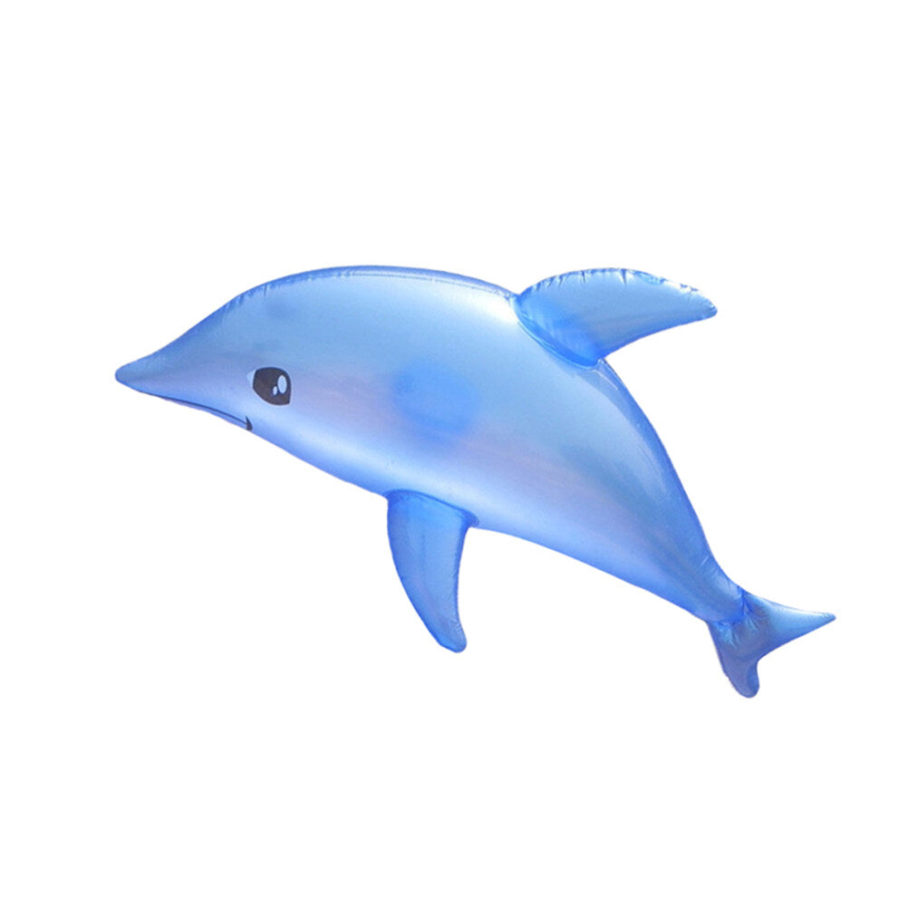 3pcs Inflatable Dolphin Bath Time Swimming Pool Beach Toy (Blue) M1212
