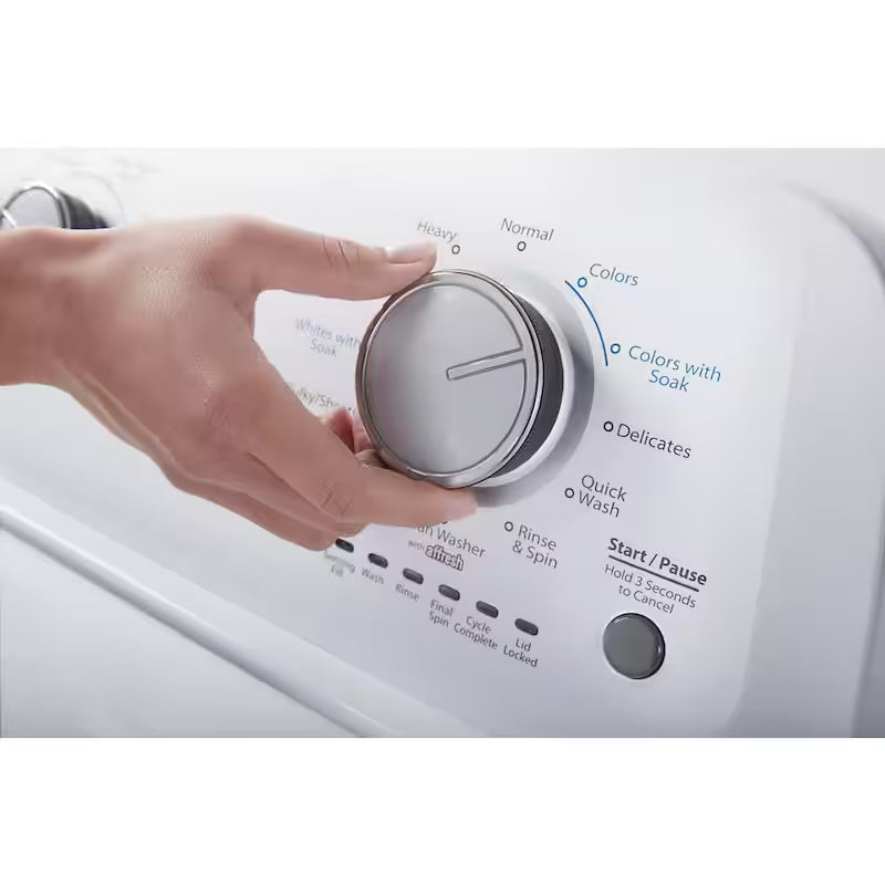 White Top Load Washing Machine with Soaking Cycles O156136