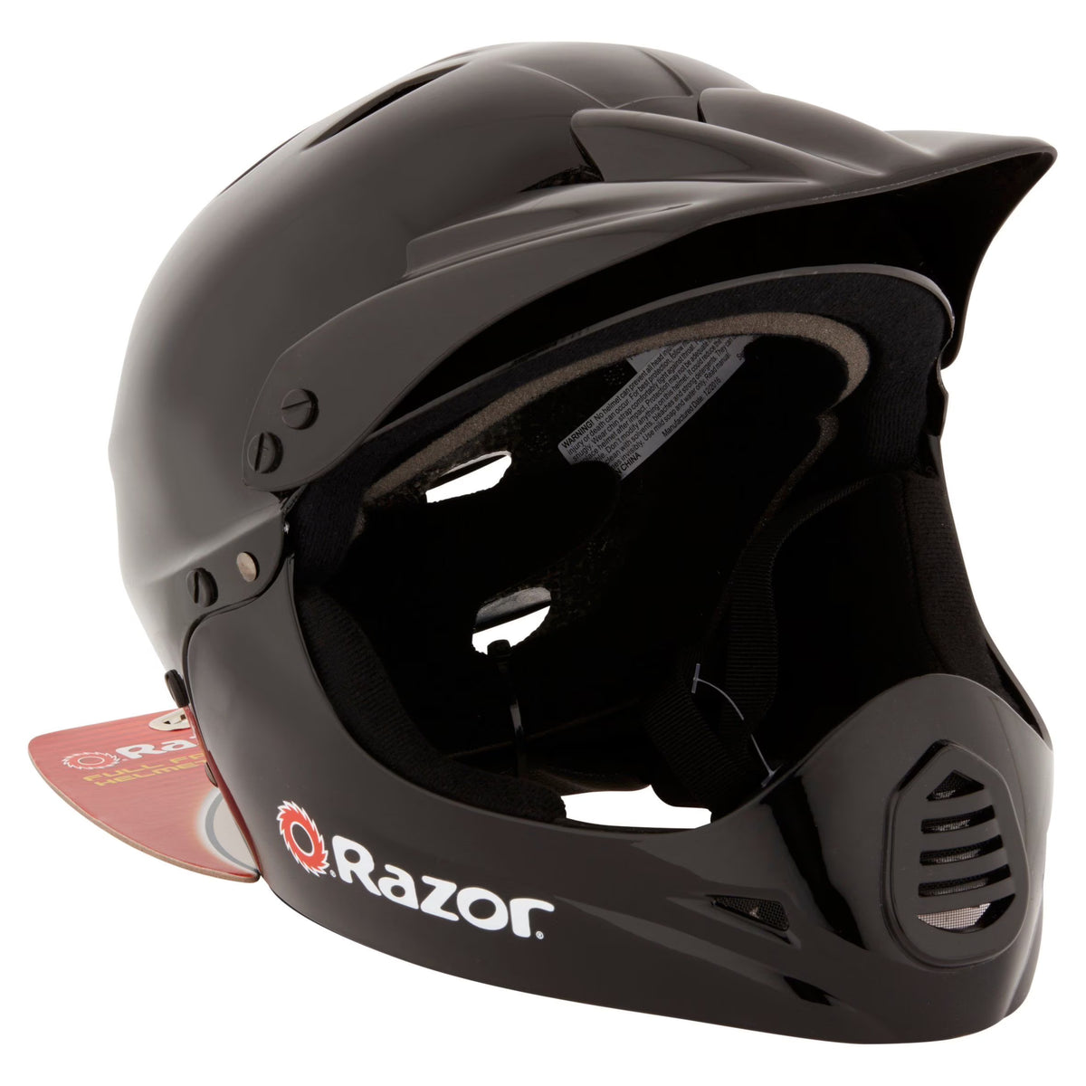 Glossy Black Multi-Sport Youth Helmet T4139