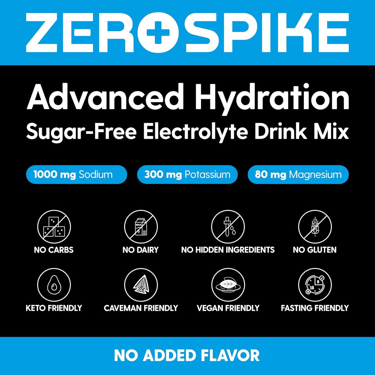 30 Sticks Unflavored Electrolytes Powder Packets H906