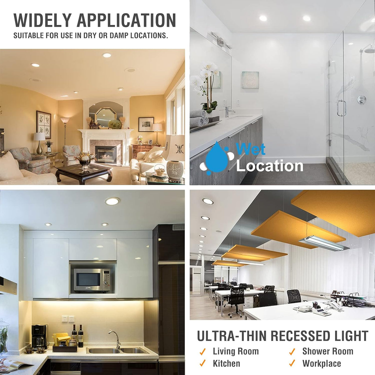 12 Pack 4 Inch 5CCT Dimmable LED Recessed Light with Junction Box K2919