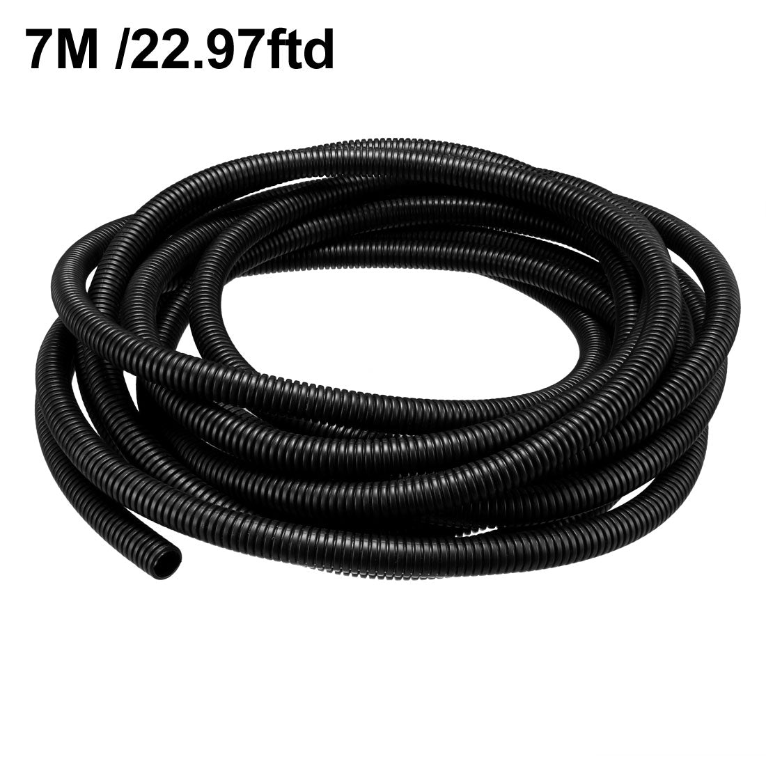 13mm Outside Dia Corrugated Bellow Conduit Tube Black I492