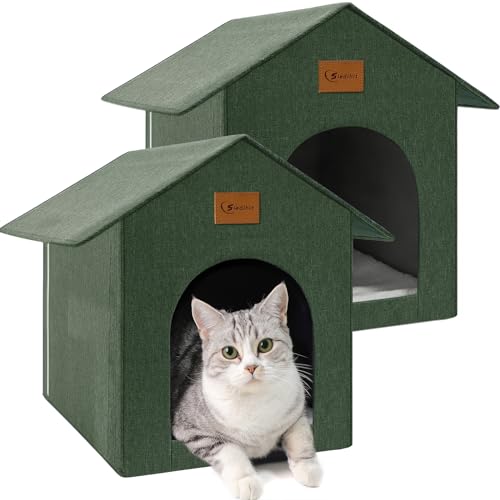 Waterproof Outdoor Cat House with Cushion A760