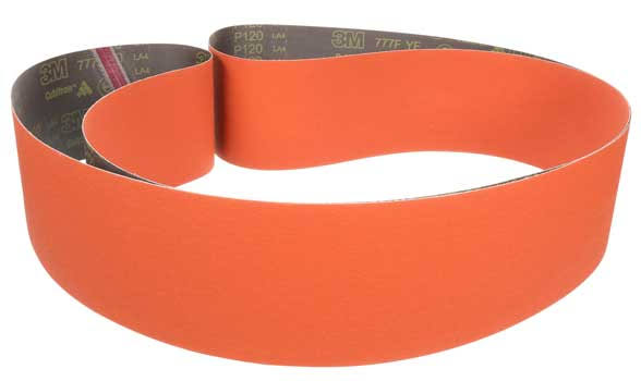 3M Cloth Belt 777F P120 YF-weight 2 in x 20 in Fabri-lok Single-Flex V8769