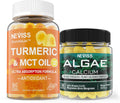 Sugar Free Turmeric Curcumin Gummies + Marine Algae Calcium Supplement 600mg R115