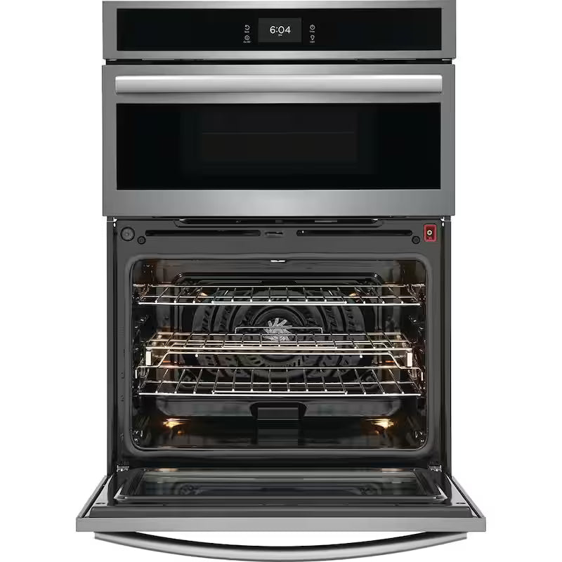 30 in. Electric Built-In Wall Oven and Microwave Combination with Total Convection in Stainless Steel H1027