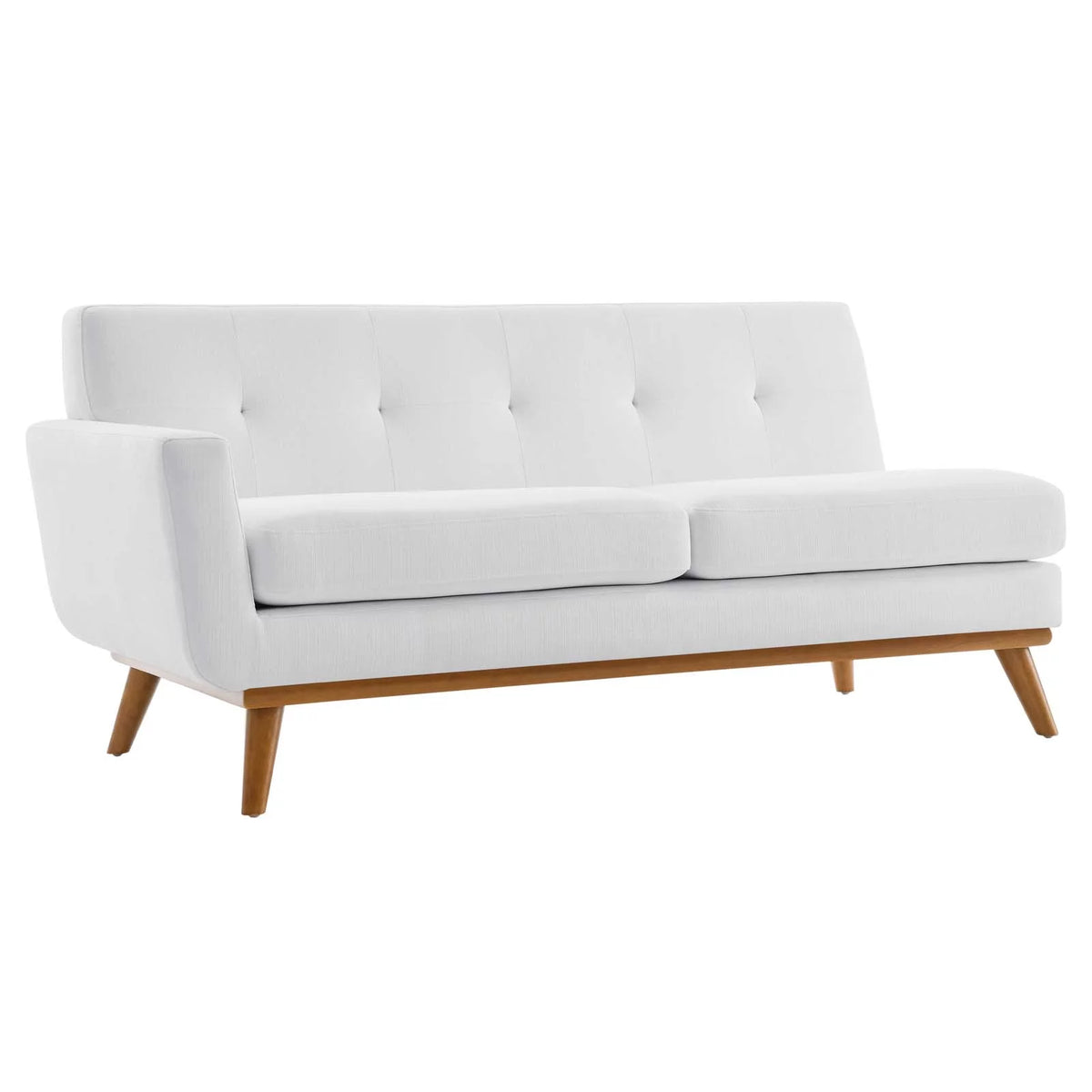 White Upholstered Sectional Sofa H516