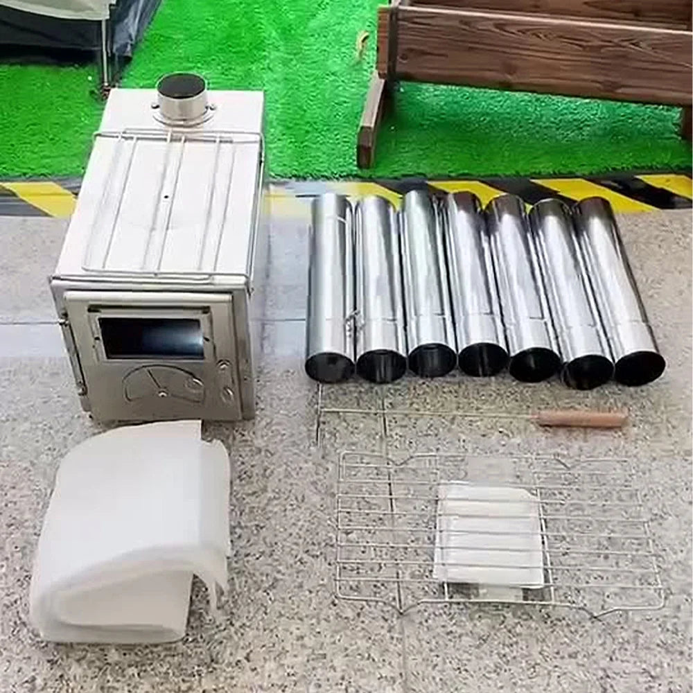 Portable Wood Stove with Chimney U73294