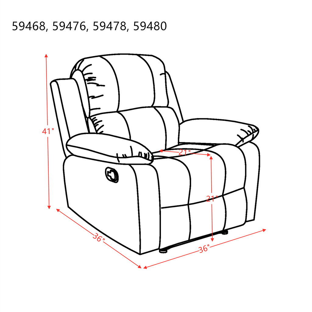 Microfiber Recliner P147
