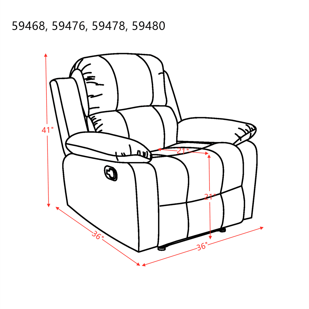 Microfiber Recliner P147