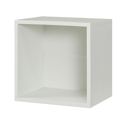 Pure White-Washed Wood Storage Cubes C683