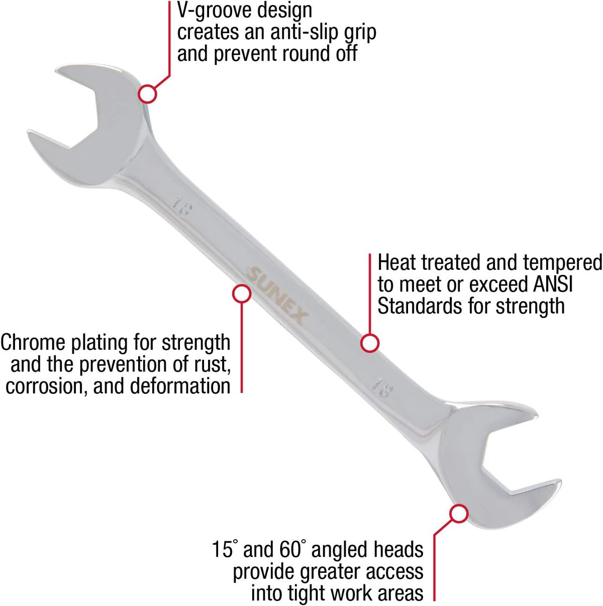 Metric Angle Head Wrench Set, 14-Piece U3629