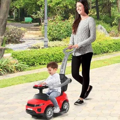 3 in 1 Ride on Push Car Black/Red W6702