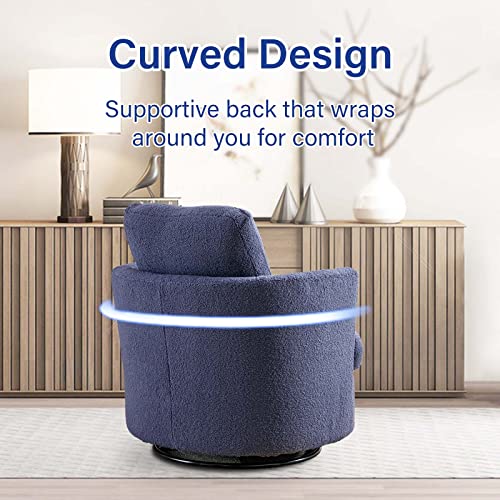 Beige Swivel Barrel Chair Set of 2 M867