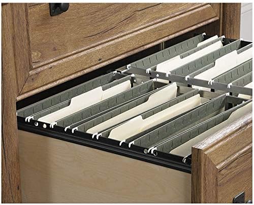 2 Drawer Wood Lateral File Cabinet in Vintage Oak A35056