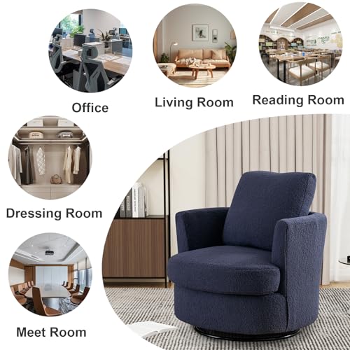 Beige Swivel Barrel Chair Set of 2 M867