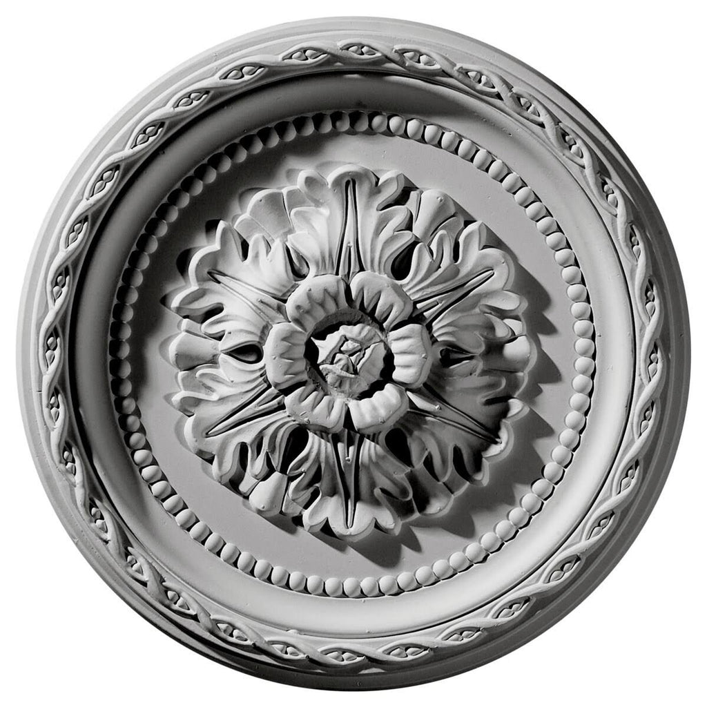 Hand-Painted Mississippi Mud Crackle Ceiling Medallion V41849