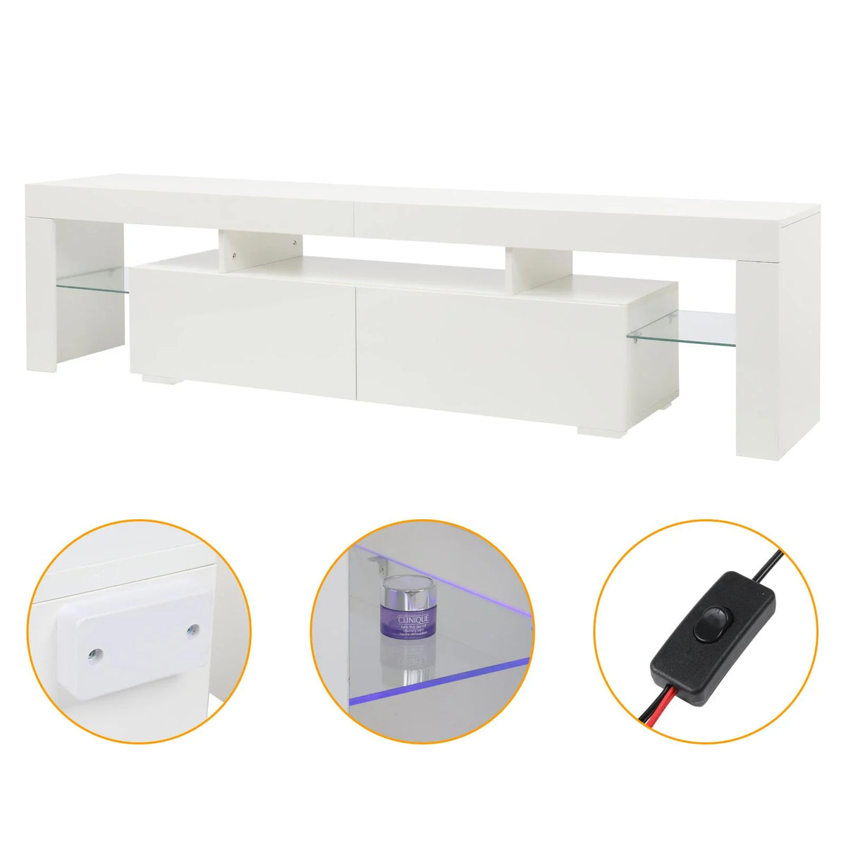White TV Stand T88142