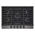 Black Stainless Steel 5 Burner Gas Cooktop Q344