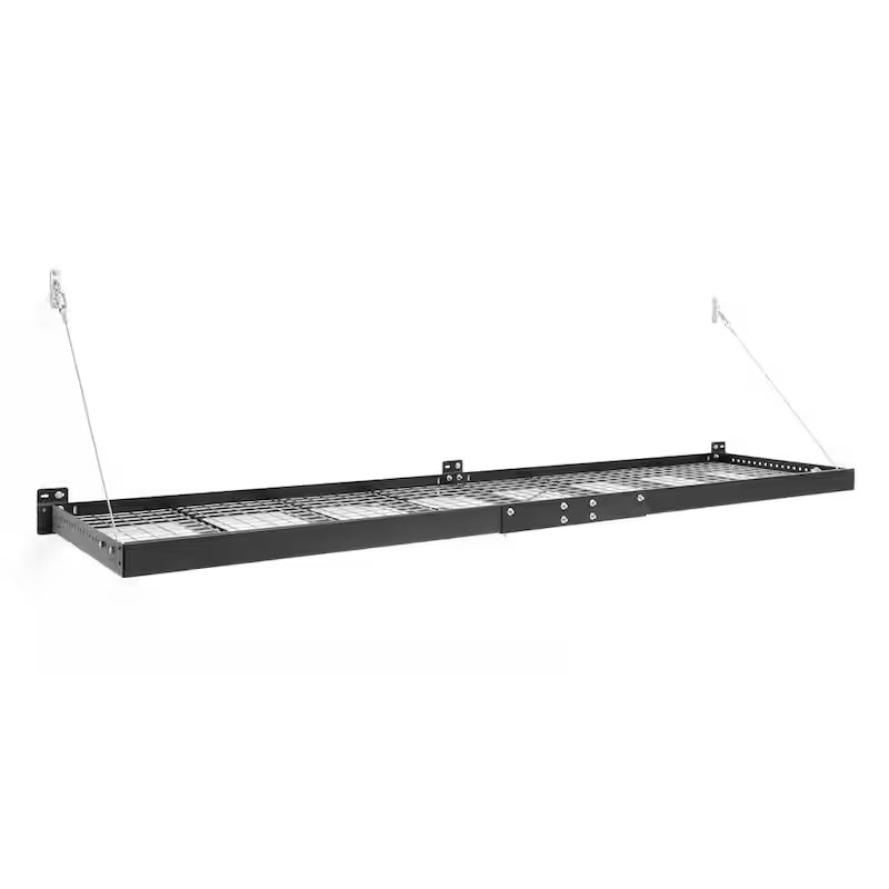 2 ft. x 8 ft. Black Garage Wall Shelving 2-Pack P34859
