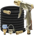 Flexible Water Hose Garden Hose 50ft Heavy Duty Leakproof Lightweight with Multi-Function Nozzle K24314
