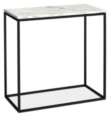 White Venatino Marble Top End Table G851960