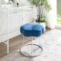 Navy Velvet Vanity Stool or Ottoman C75201