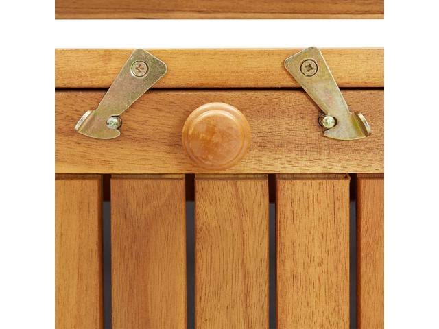 Solid Acacia Wood Garden Storage Bench L811
