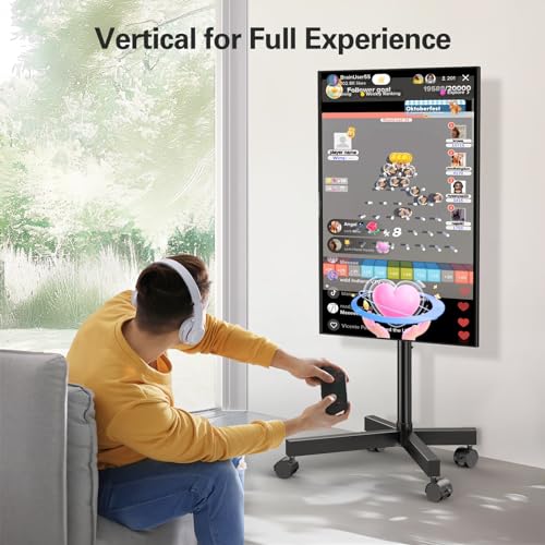 Rolling TV Stand for 23-60 Inch TVs with Locking Wheels C972751