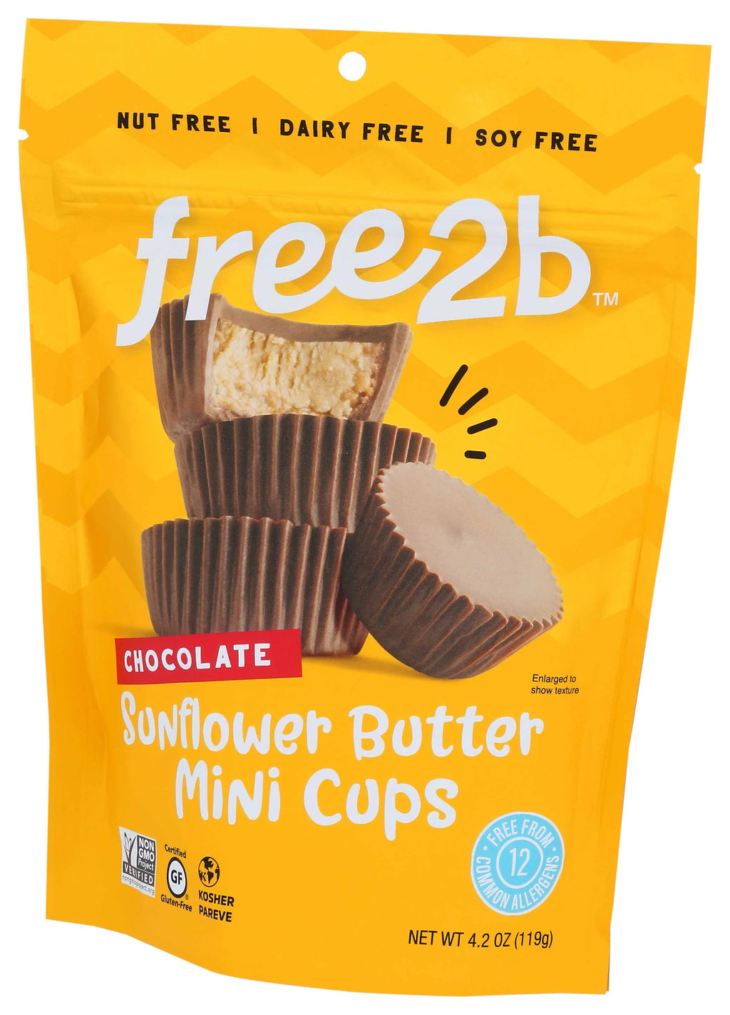 Dark Chocolate Sunflower Butter Mini Cups N301