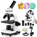 100X-2000X Compound Microscope with Microscope Slides C61885