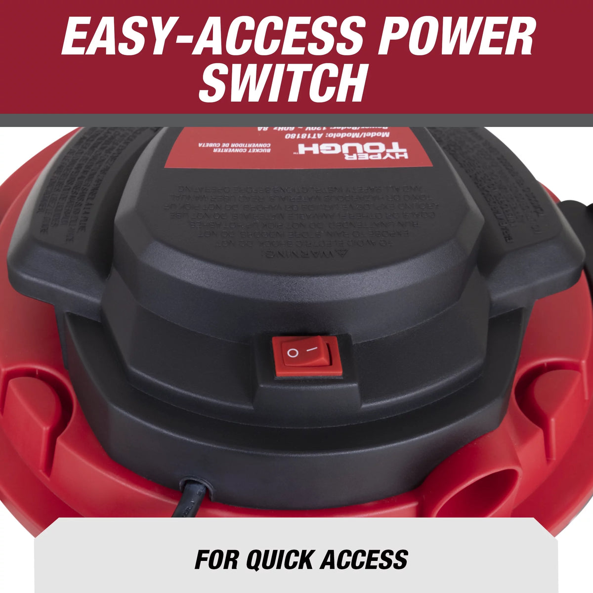 5 Gallon Wet/Dry Vacuum Powerhead Bucket Head Converter Y86162