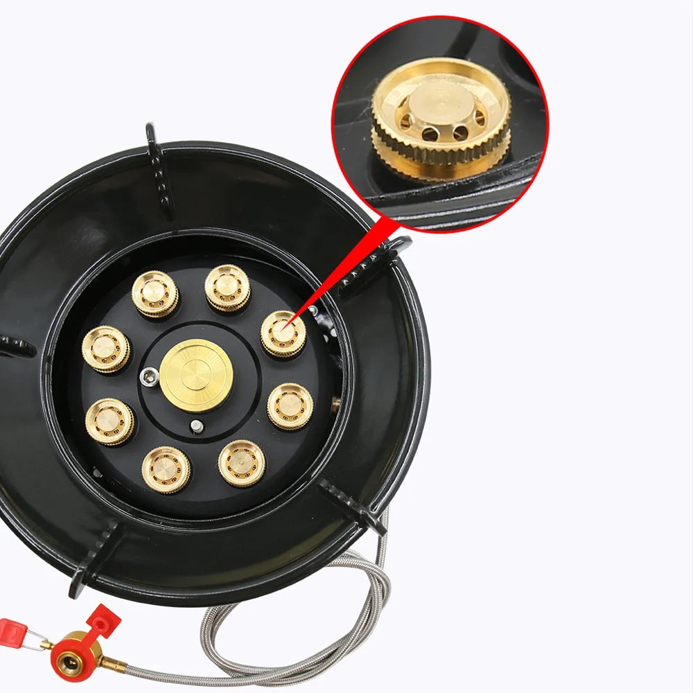 Enamel & Copper Camping Stove, 19800W High-Power Outdoor Furnace T996