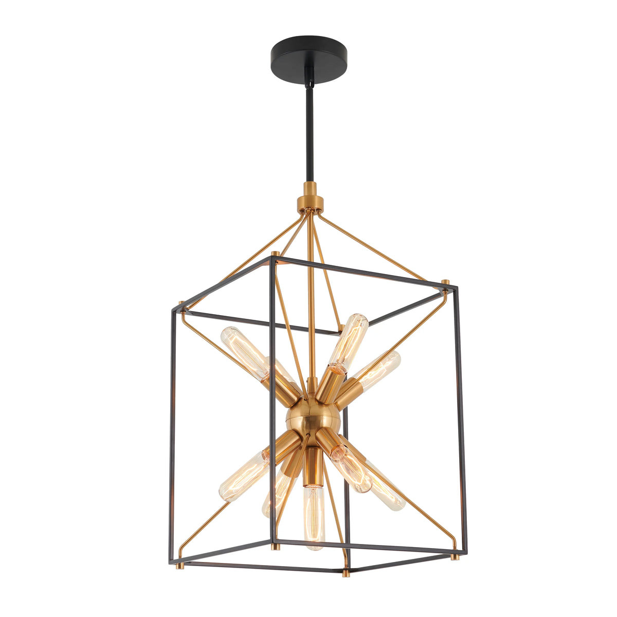 9-light Pendant Black & Gold Z275752