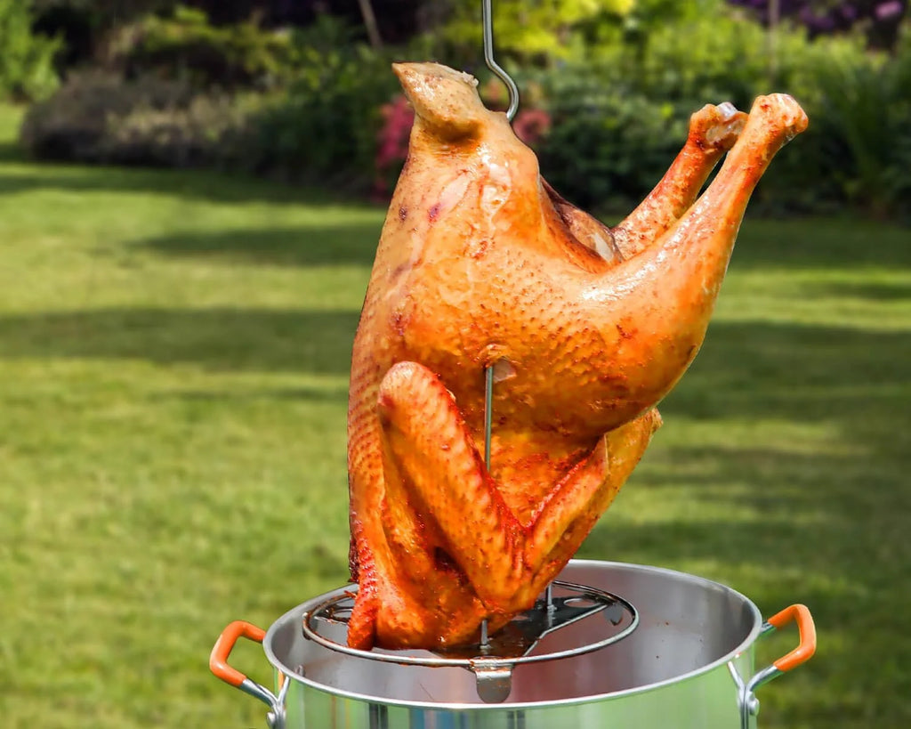 Propane Outdoor Turkey Fryer 30 & 10 Quart Aluminum Seafood Boiler Steamer Kit E540