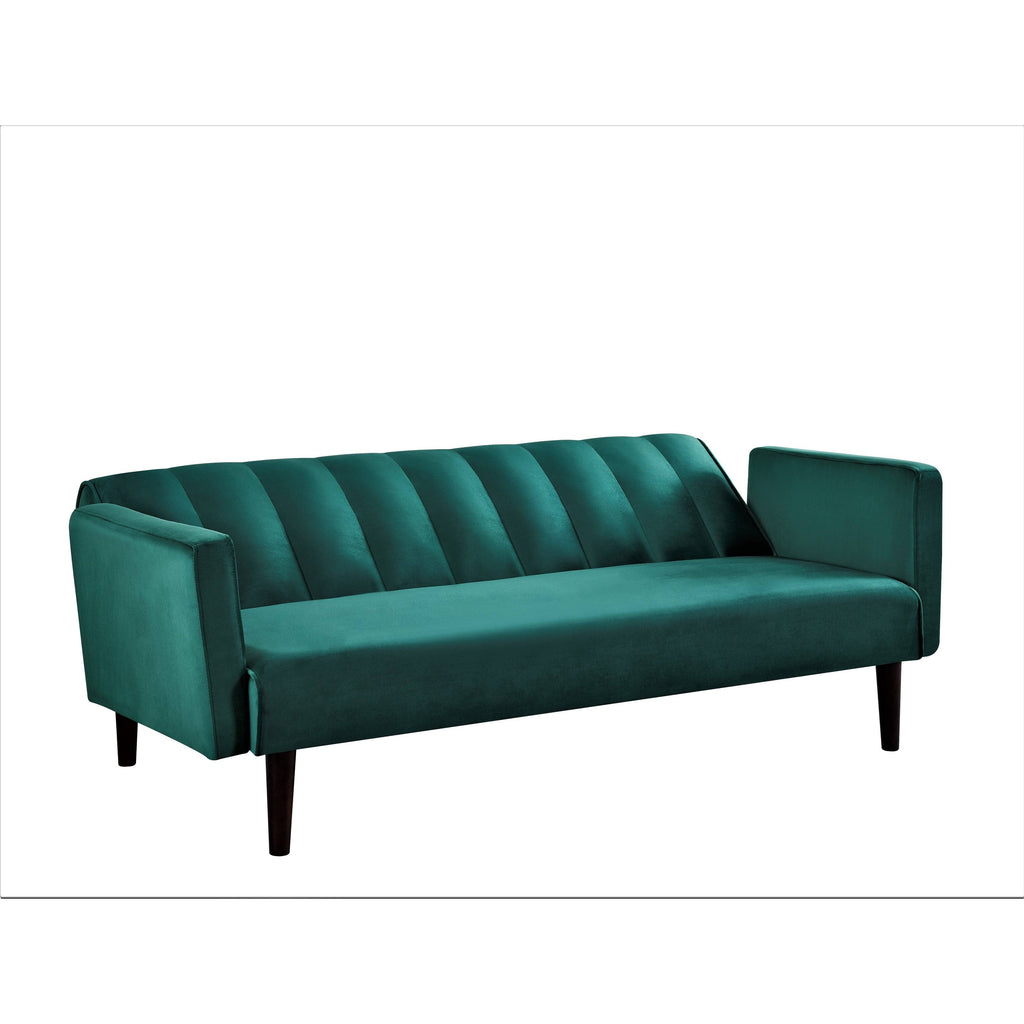 Striped Velvet Sofa Bed Sleeper O697