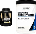 Vanilla Whey Isolate Protein Powder 4 lbs & Micronized Creatine Monohydrate Powder 500G J62820