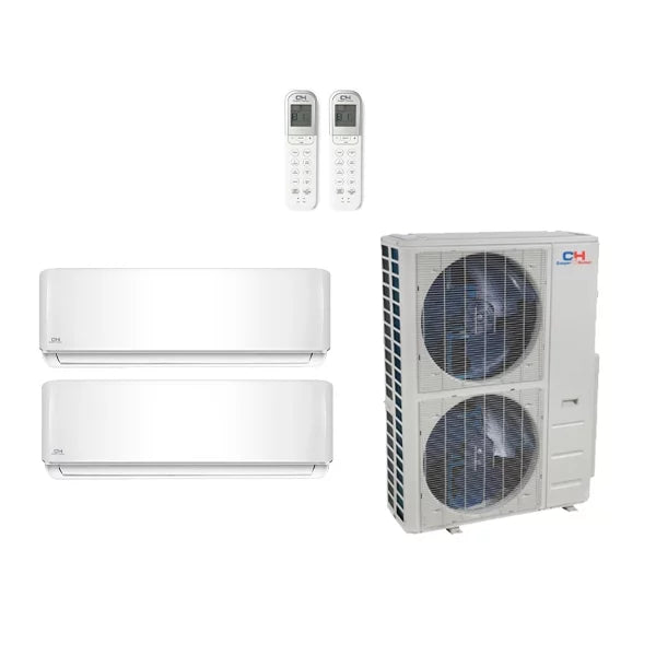 18,000 Btu 22 Seer 2-Zone Ductless Mini Split Heat Pump System A932